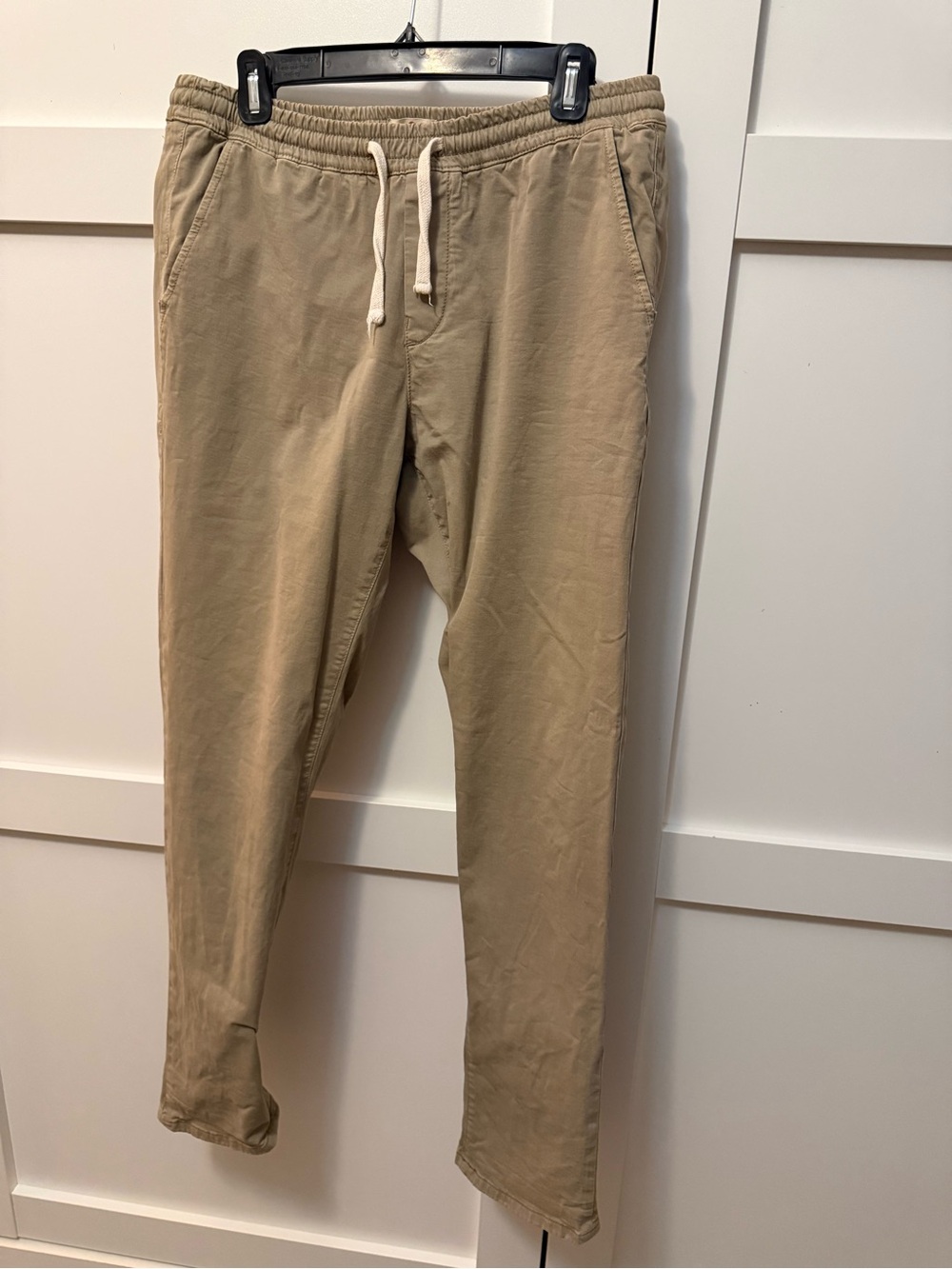 Marine Layer Men's Drawstring Joggers - Khaki Tan